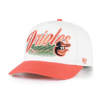 Baltimore Orioles '47 Enfield Hitch Adjustable Hat - White/Orange