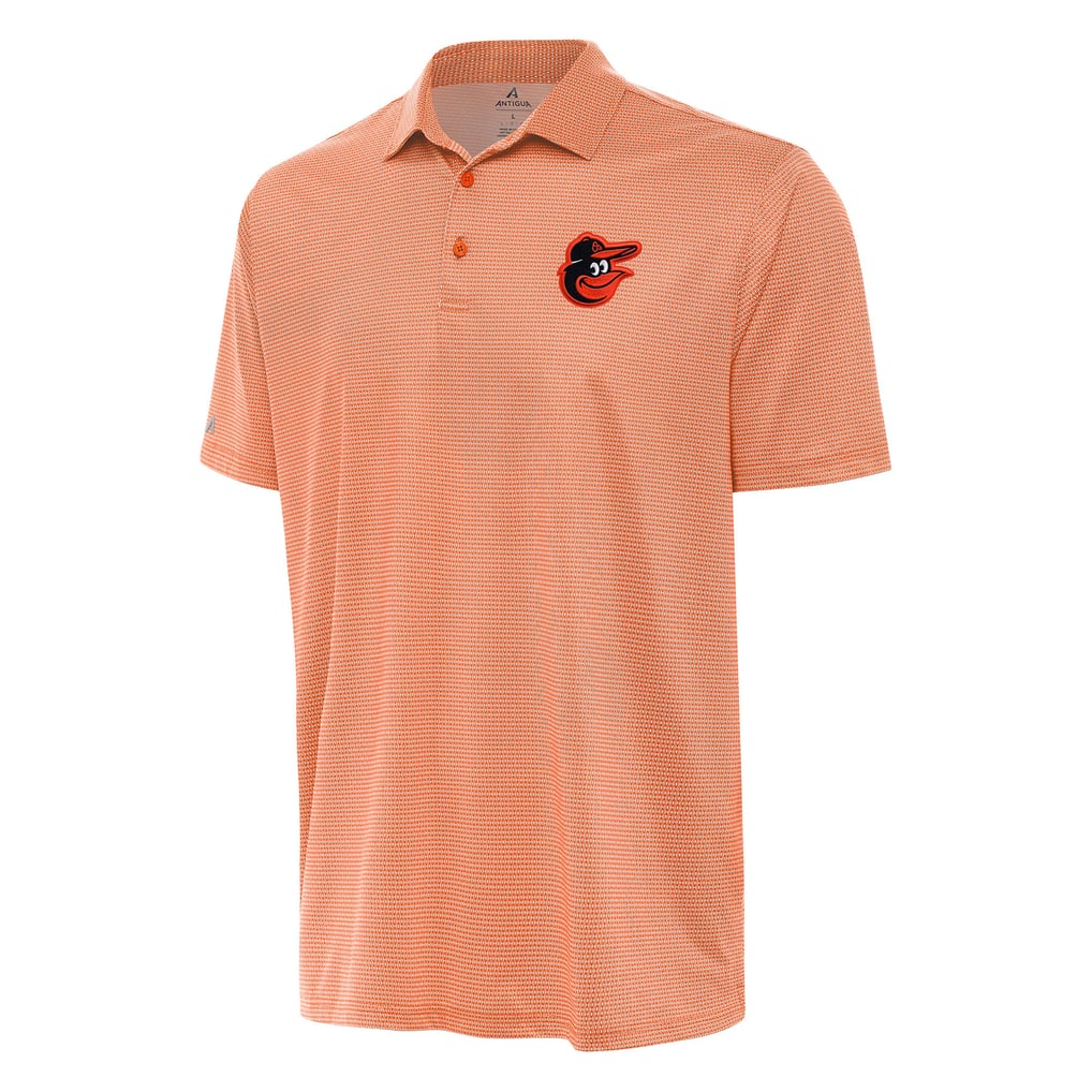Baltimore Orioles Antigua Rings Polo - White/Orange