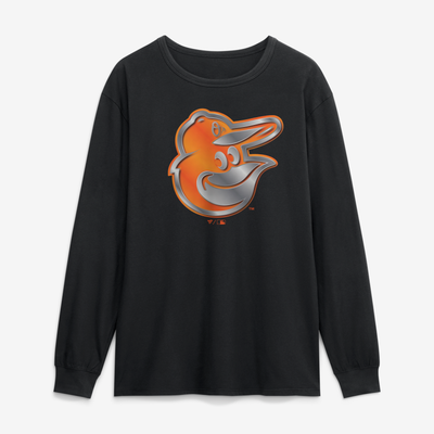 Baltimore Orioles  Forged Mascot Long Sleeve T-Shirt - Black