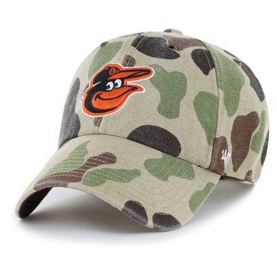 Baltimore Orioles Carhartt x '47 Duck Clean Up Adjustable Hat - Camo
