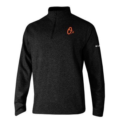 Baltimore Orioles Columbia  Swingcraft Quarter-Zip Pullover - Black