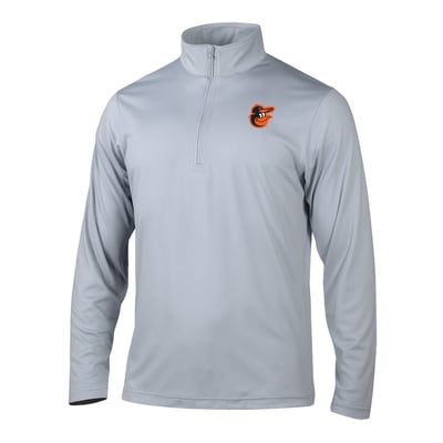 Baltimore Orioles Columbia Fairway Break Quarter-Zip Pullover - Gray