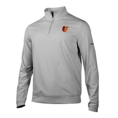 Baltimore Orioles Columbia Grainline Quarter-Zip Pullover - Gray