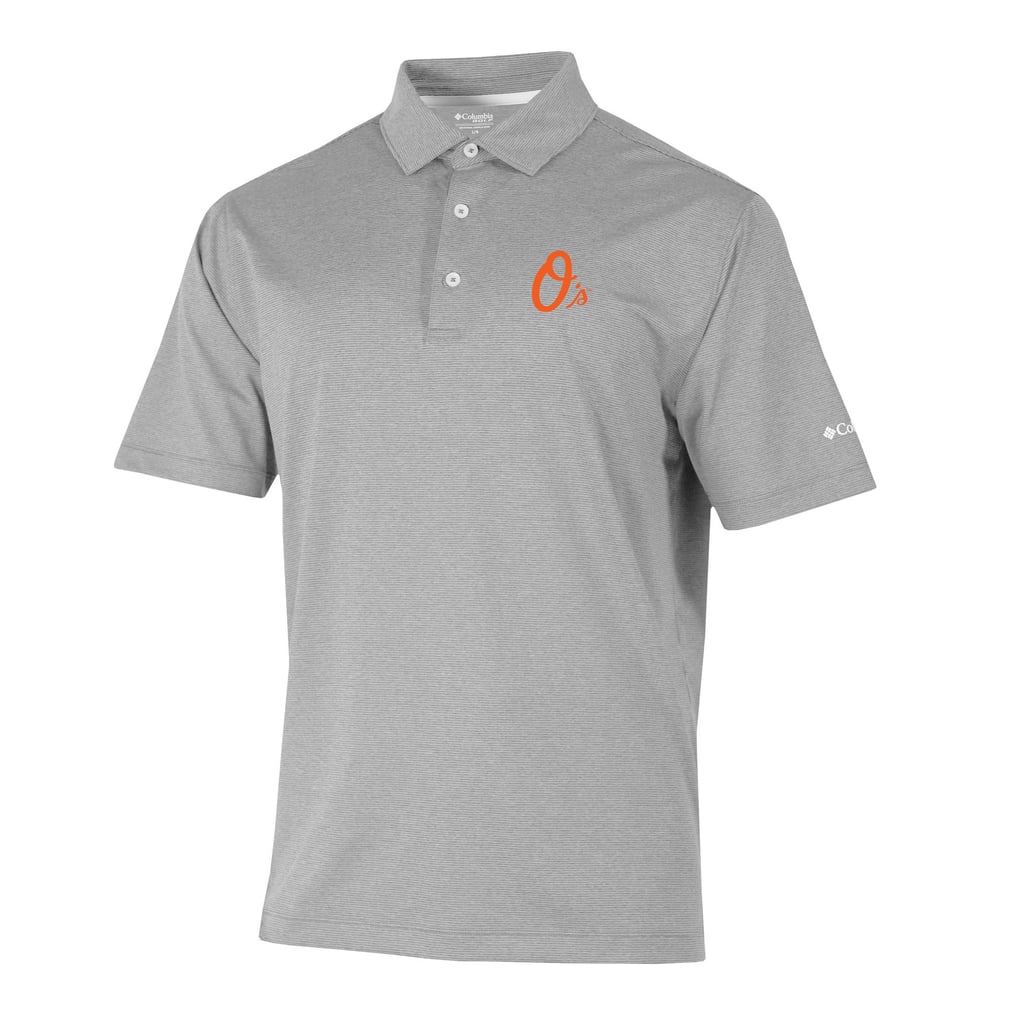  Baltimore Orioles Columbia Sand Tee Polo - Gray