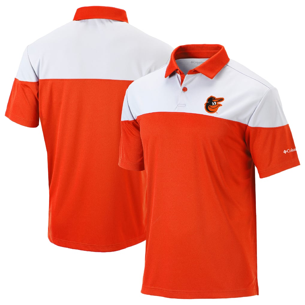  Baltimore Orioles Columbia Omni-Wick Best Ball Polo - Orange