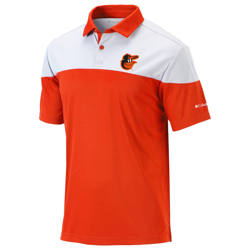  Baltimore Orioles Columbia Omni-Wick Best Ball Polo - Orange