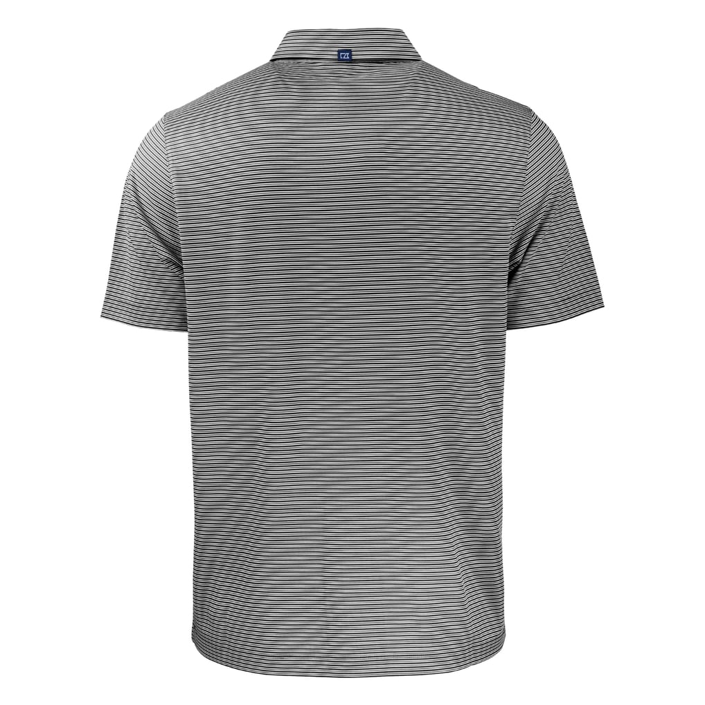 Baltimore Orioles Cutter & Buck Forge Eco Double Stripe Stretch Recycled Polo - Black/White