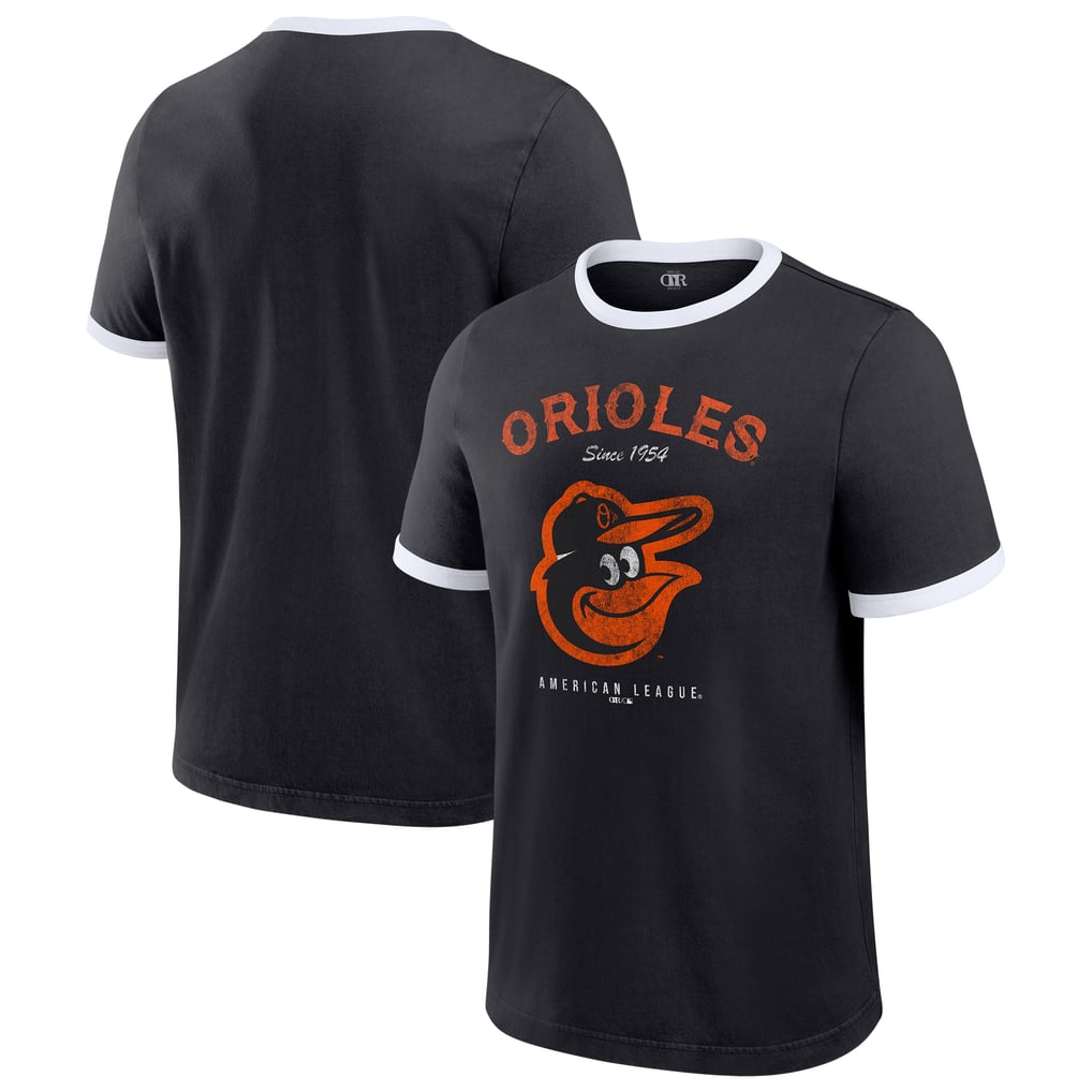  Baltimore Orioles Darius Rucker Collection by Fanatics Washed Ringer T-Shirt - Black