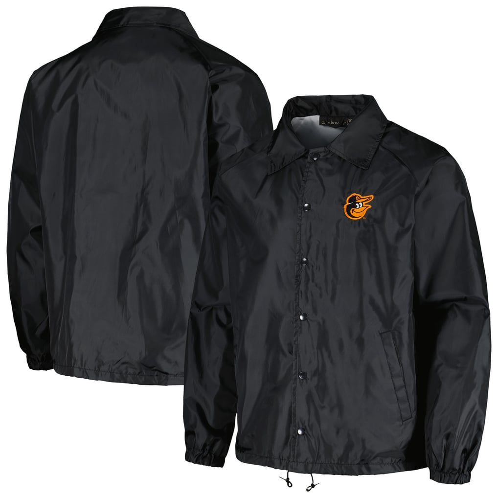  Baltimore Orioles Dunbrooke Coach's Raglan Full-Snap Windbreaker Jacket - Black