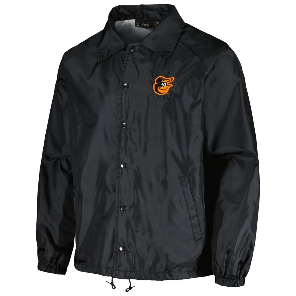  Baltimore Orioles Dunbrooke Coach's Raglan Full-Snap Windbreaker Jacket - Black