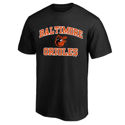  Baltimore Orioles Fanatics Big & Tall Cooperstown Collection Heart & Soul T-Shirt - Black