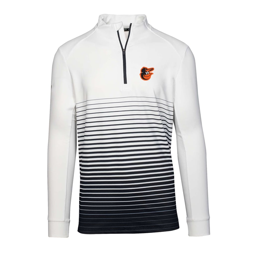  Baltimore Orioles Levelwear Beam Insignia 2.0 Quarter-Zip Pullover Top - Black/White