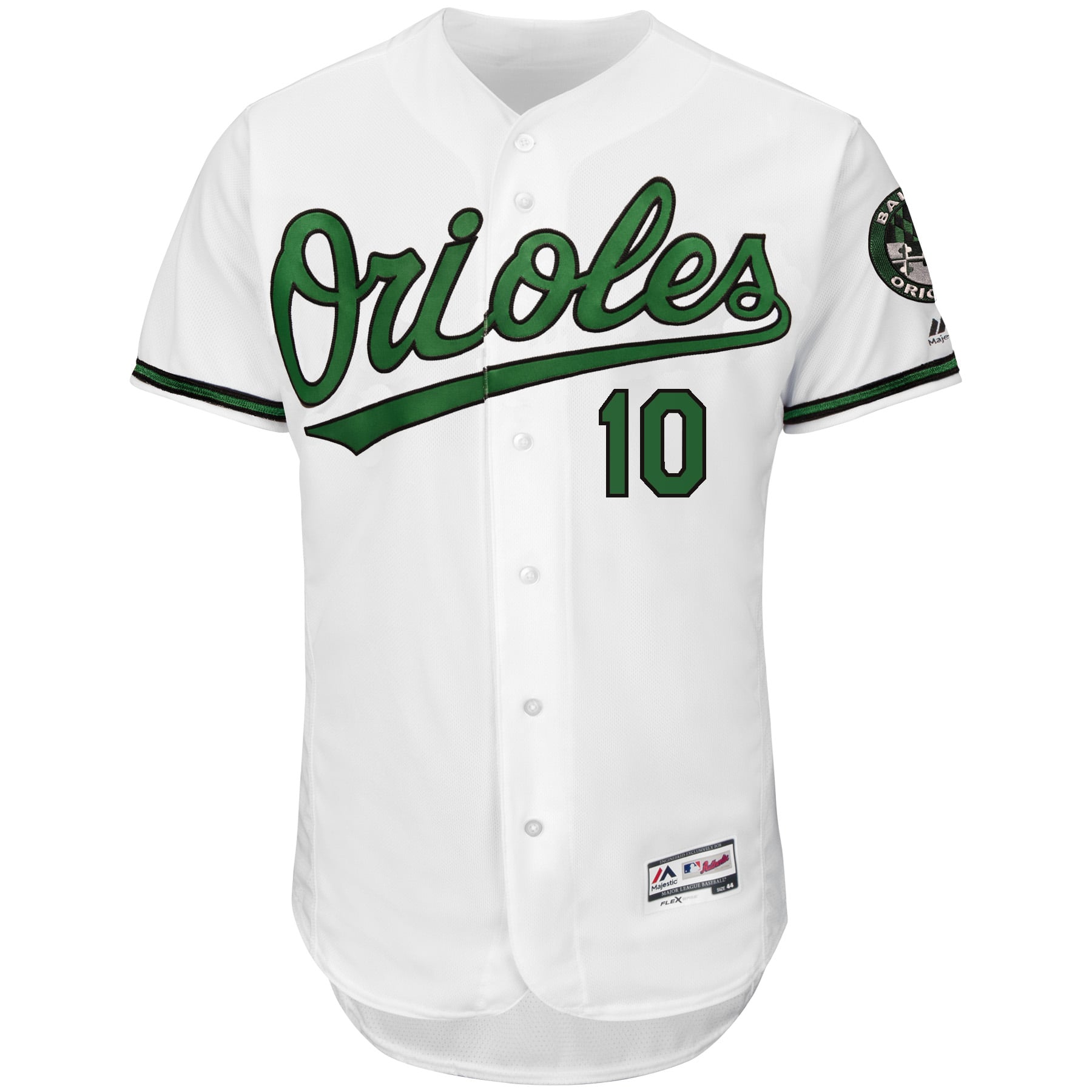 Men's Baltimore Orioles Adam Jones Majestic White Earth Day Turn