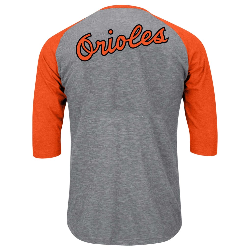 Men's Baltimore Orioles Majestic Heathered Gray/Orange Big & Tall ...