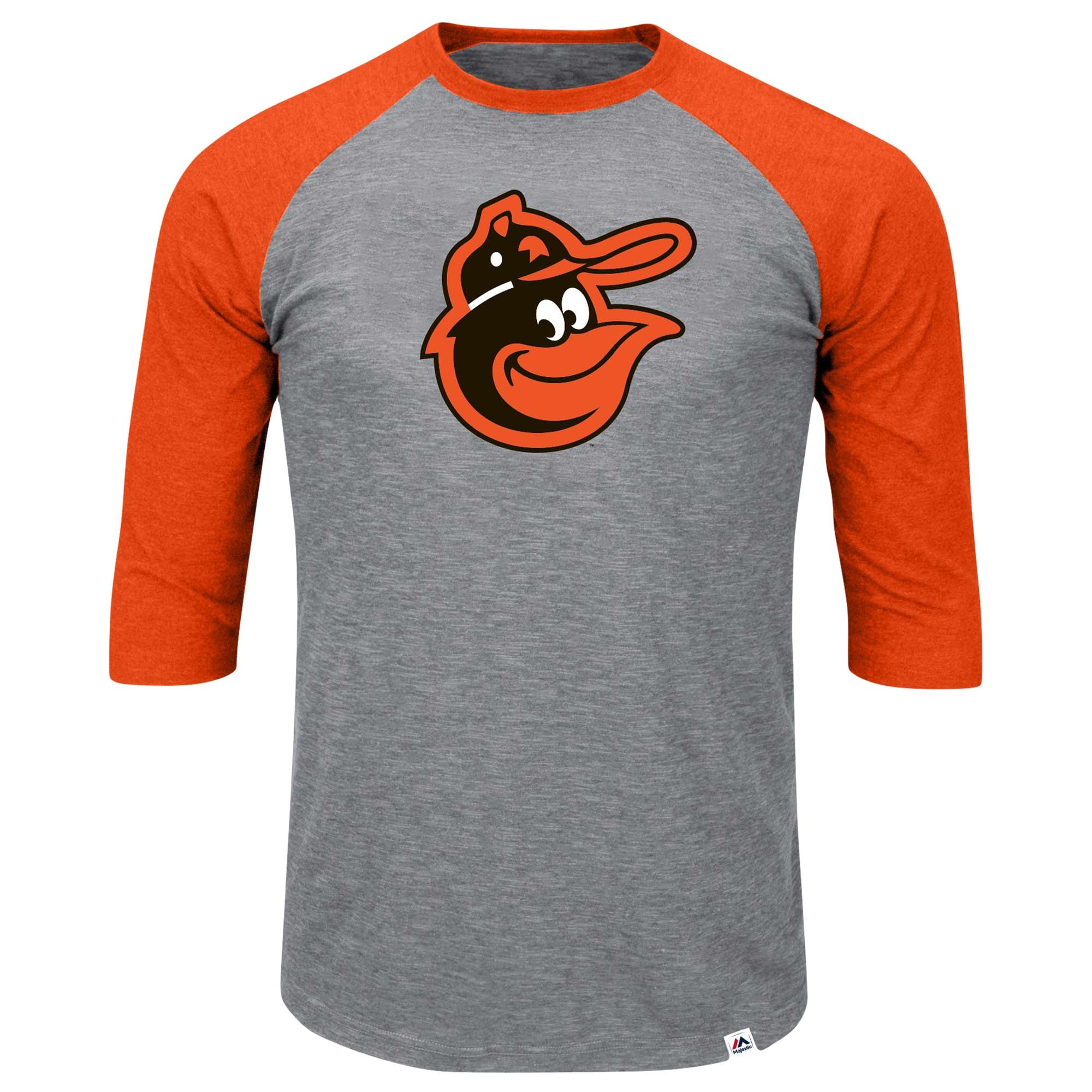 Men's Baltimore Orioles Majestic Heathered Gray/Orange Big & Tall ...