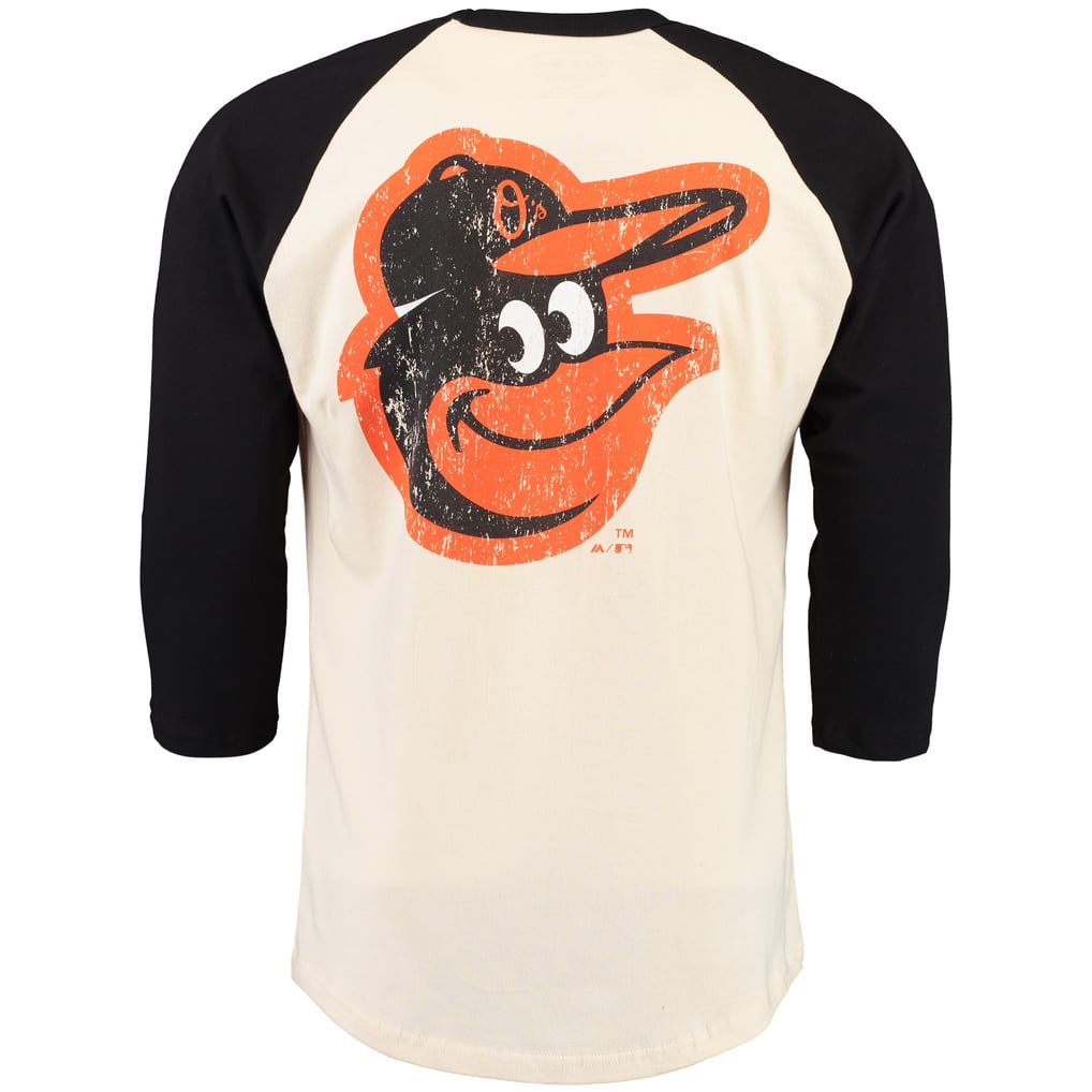 Men's Baltimore Orioles Majestic Threads Cream/Black Softhand Vintage ...