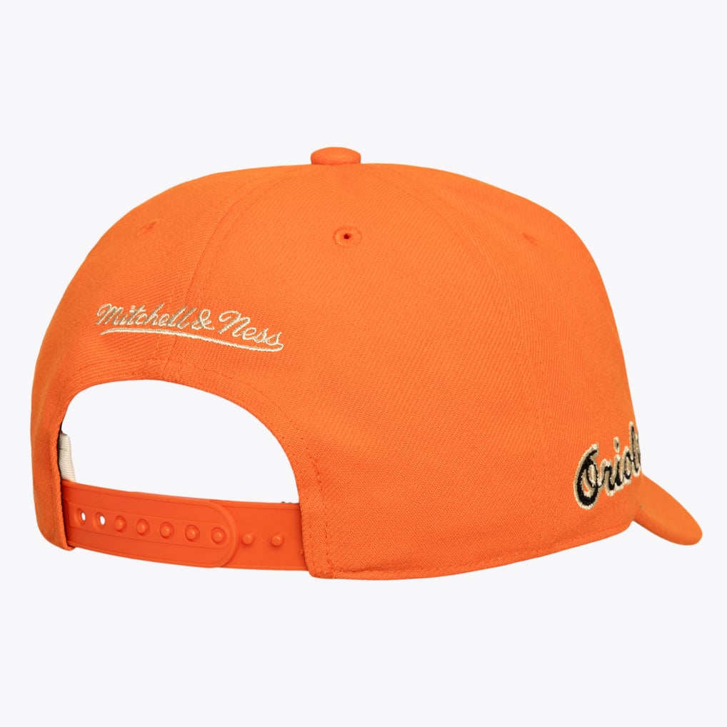  Baltimore Orioles Mitchell & Ness Secondary Pop Pro Snapback Hat - Orange