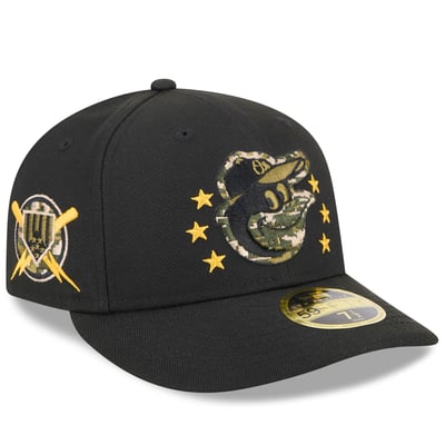 Baltimore Orioles New Era 2024 Armed Forces Day Low Profile 59FIFTY Fitted Hat - Black