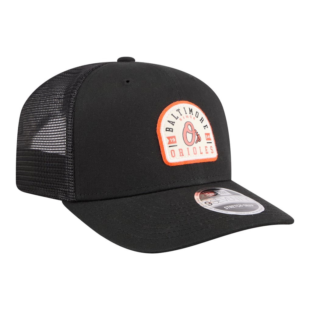 Baltimore Orioles New Era Alternate Logo Contest 9SEVENTY Adjustable Trucker Hat - Black