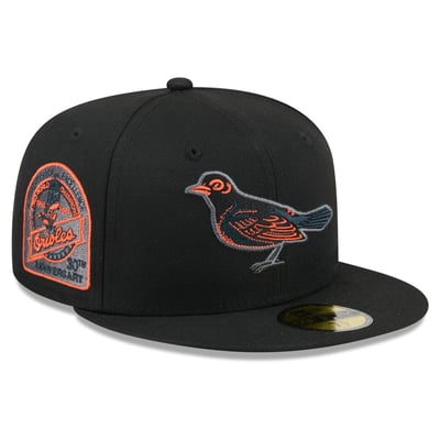  Baltimore Orioles New Era Color Pop 59FIFTY Fitted Hat - Black