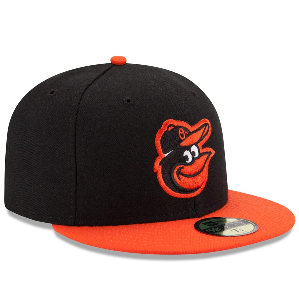 Baltimore Orioles New Era Road Authentic Collection On-Field 59FIFTY Fitted Hat - Black/Orange