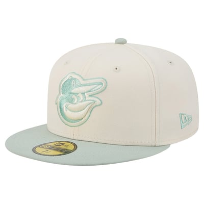 Baltimore Orioles New Era Color Pack 59FIFTY Fitted Hat - Cream/Green
