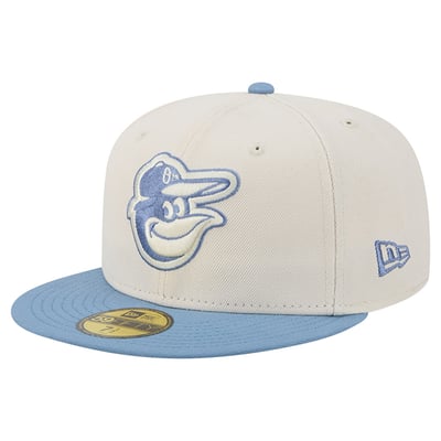 Baltimore Orioles New Era Color Pack 59FIFTY Fitted Hat - Cream/Light Blue