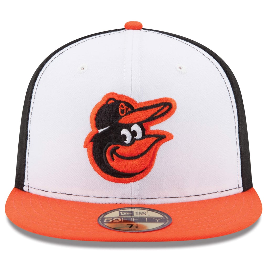 Baltimore Orioles New Era Home Authentic Collection On-Field 59FIFTY Fitted Hat - White/Orange