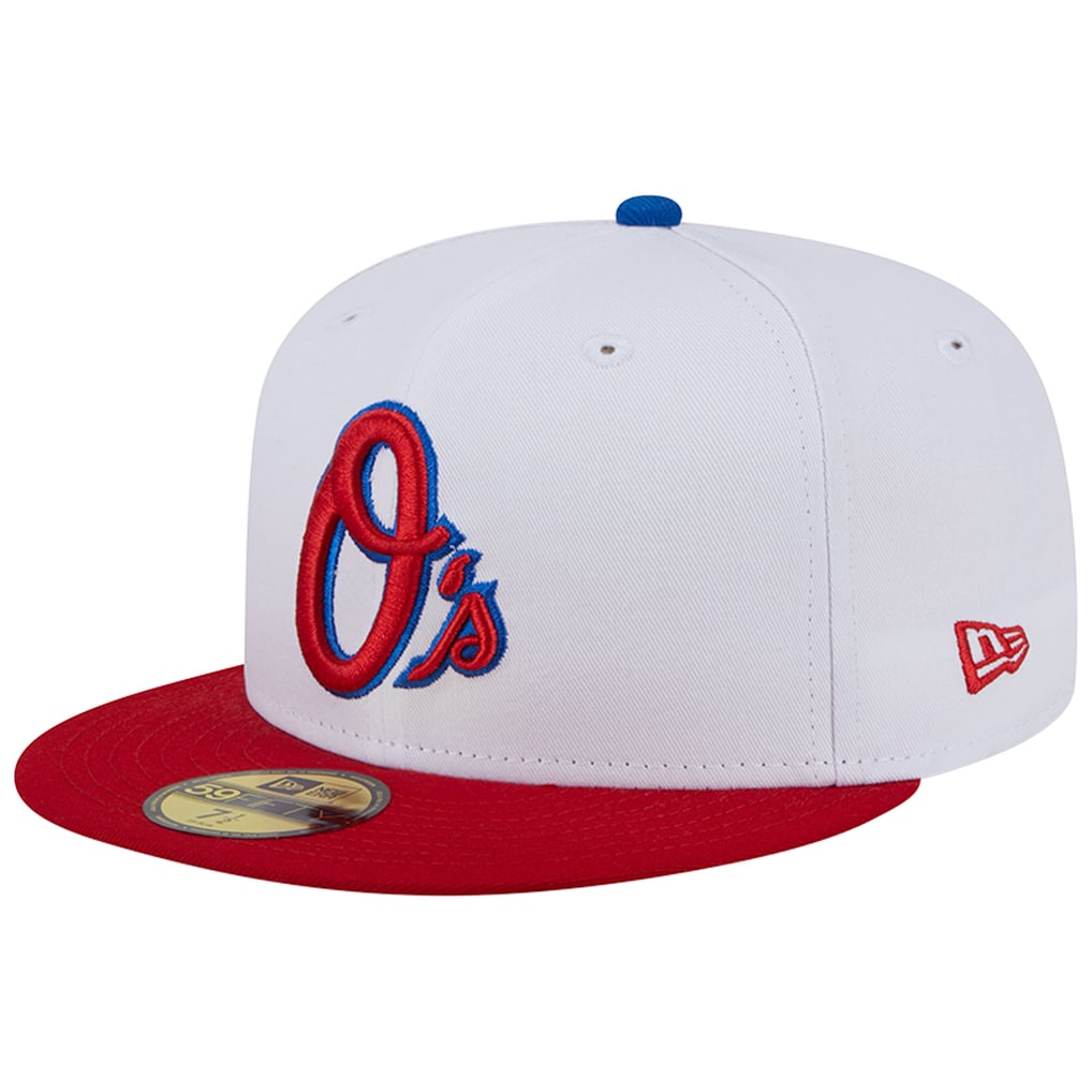 Baltimore Orioles New Era Undervisor 59FIFTY Fitted Hat - White/Red