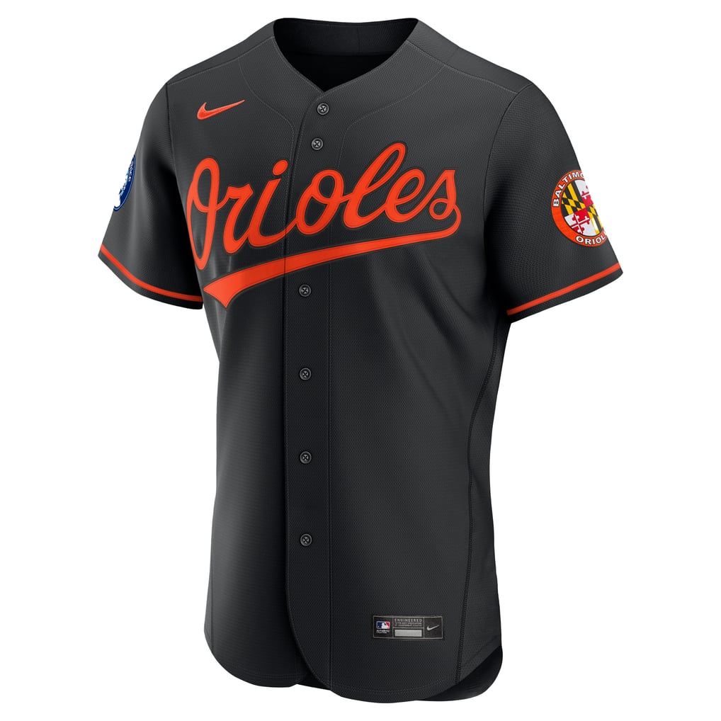 Baltimore Orioles Nike Alternate Sponsor Patch Authentic Jersey - Black
