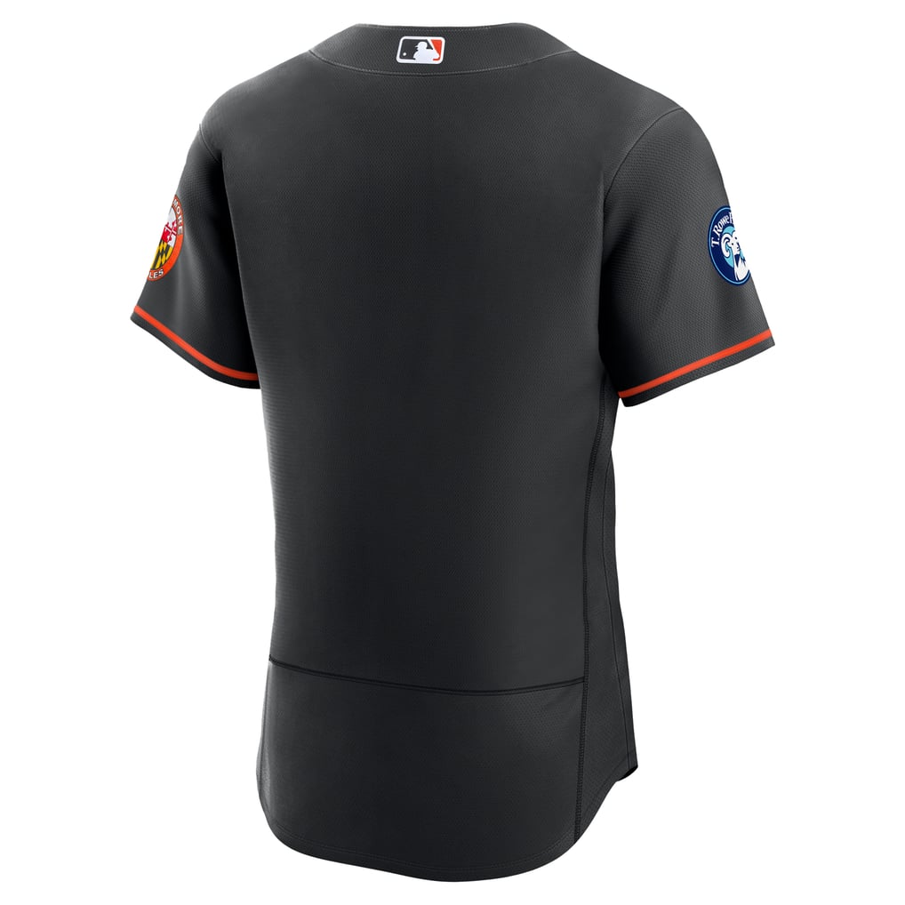 Baltimore Orioles Nike Alternate Sponsor Patch Authentic Jersey - Black