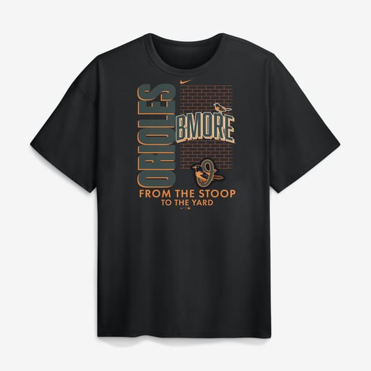Baltimore Orioles Nike City Connect Max90 Heavyweight T-Shirt - Black