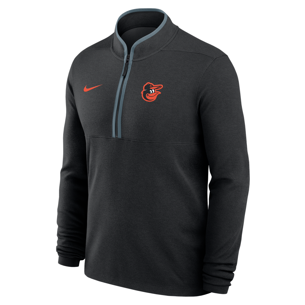 Baltimore Orioles Nike Dri-FIT Victory Half-Zip Pullover - Black