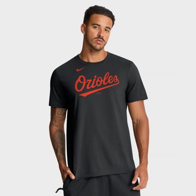 Baltimore Orioles Nike Team Wordmark T-Shirt - Black