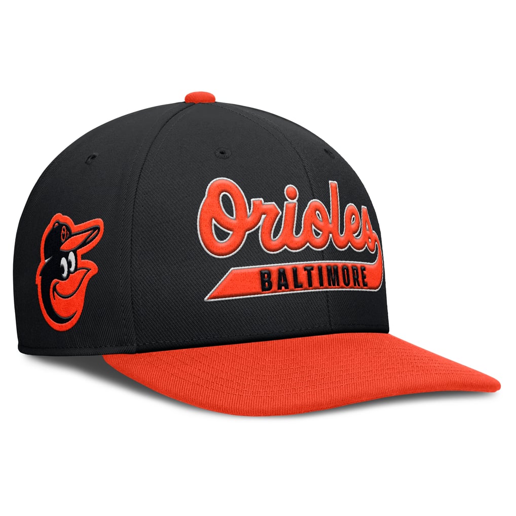 Baltimore Orioles Nike Pro Performance Snapback Hat - Black/Orange