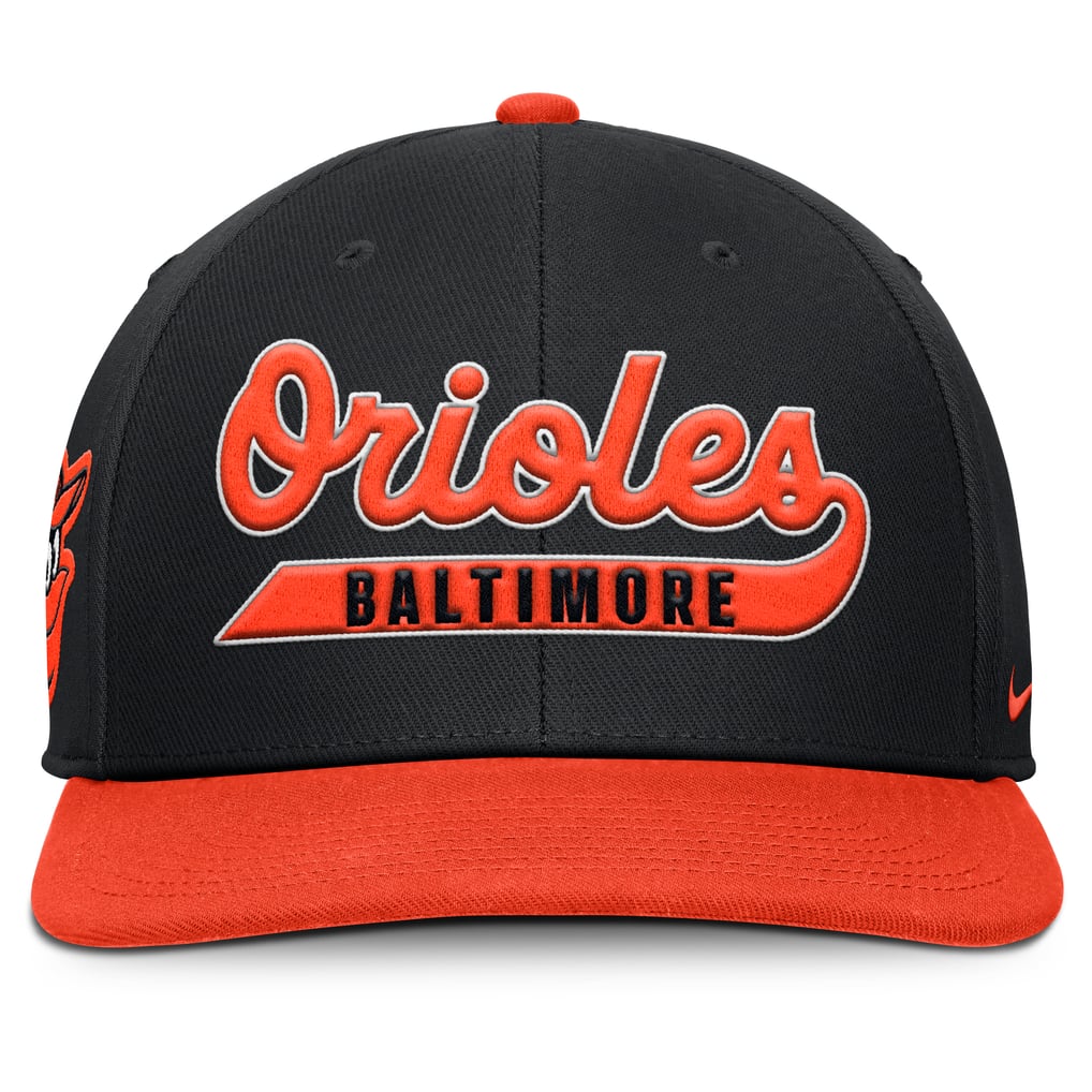 Baltimore Orioles Nike Pro Performance Snapback Hat - Black/Orange
