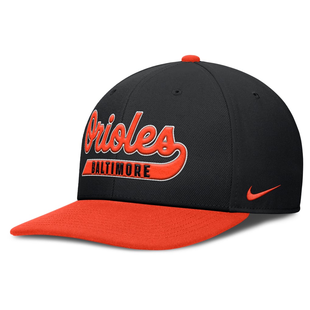 Baltimore Orioles Nike Pro Performance Snapback Hat - Black/Orange