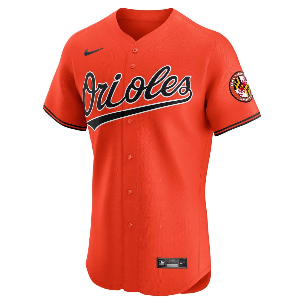 Baltimore Orioles Nike Alternate Vapor Premier Elite Patch Jersey - Orange