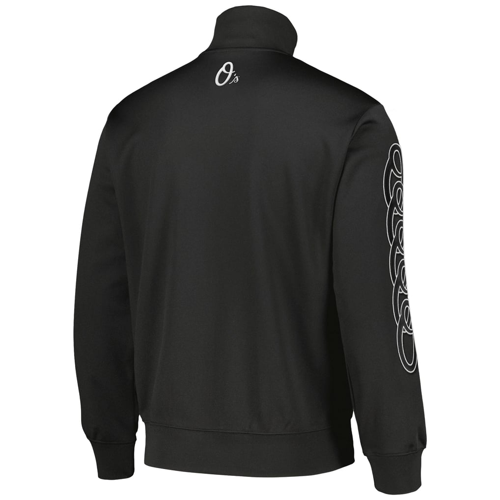 Baltimore Orioles PLEASURES Pitcher Full-Zip Track Jacket - Black