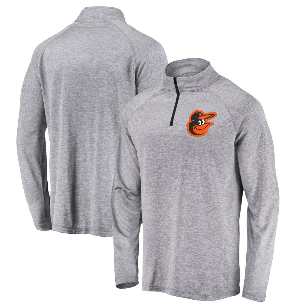 Men's Baltimore Orioles Profile Heather Gray Big & Tall Raglan Quarter ...