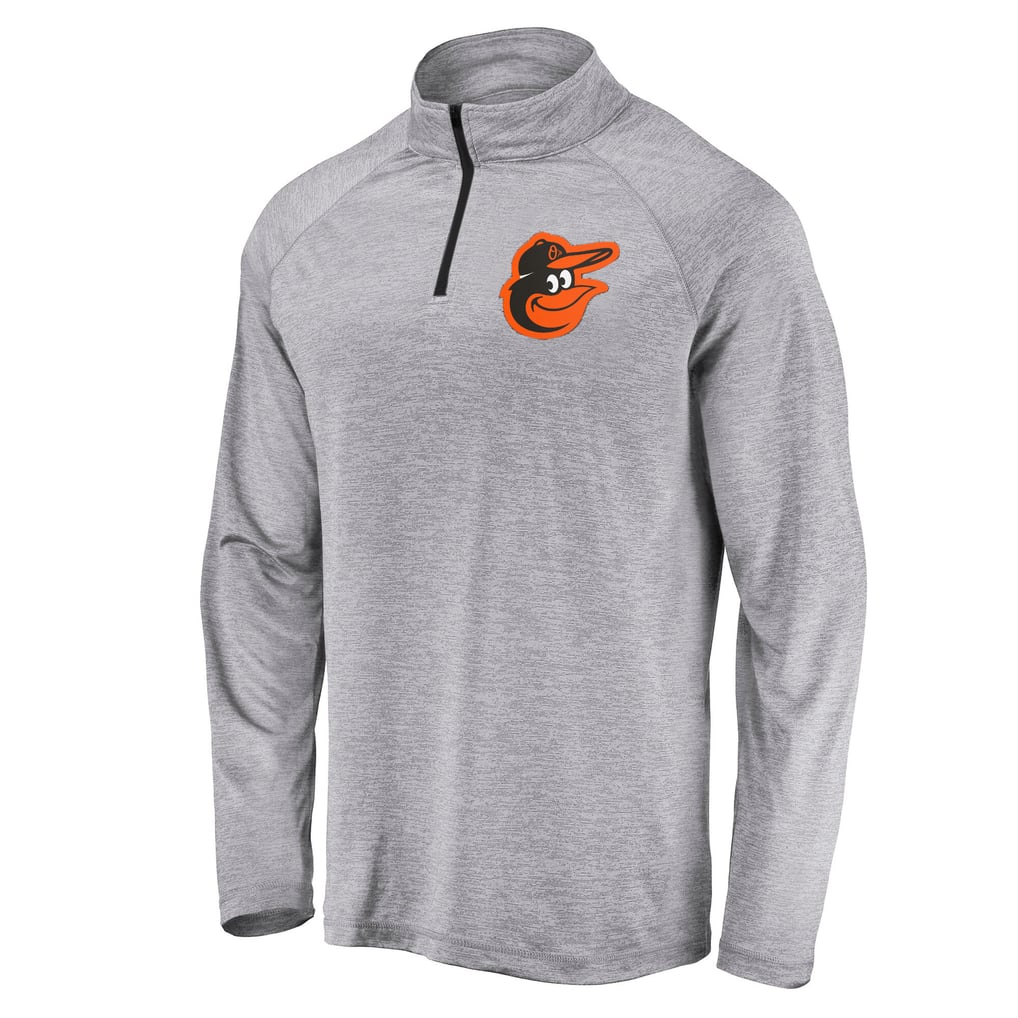 Men's Baltimore Orioles Profile Heather Gray Big & Tall Raglan Quarter ...
