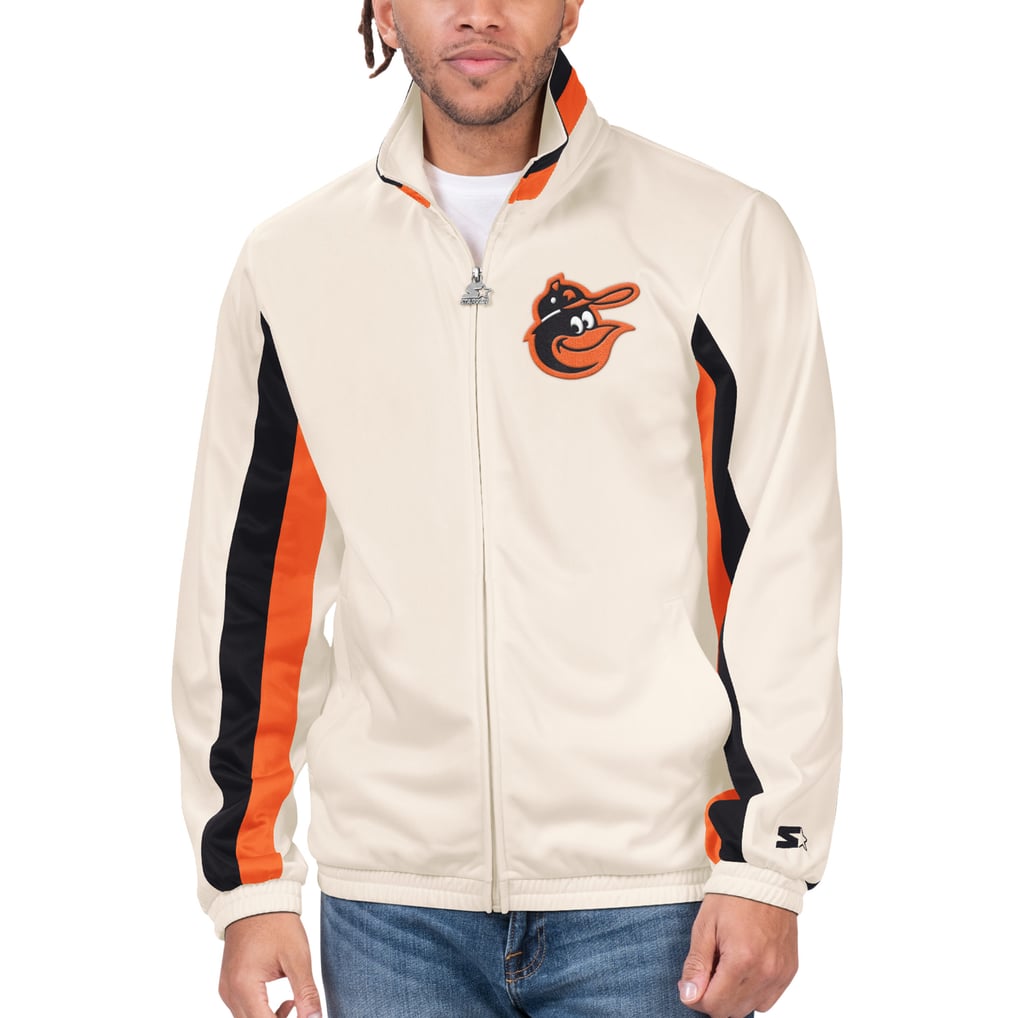 Baltimore Orioles Starter Rebound Cooperstown Collection Full-Zip Track Jacket - Cream