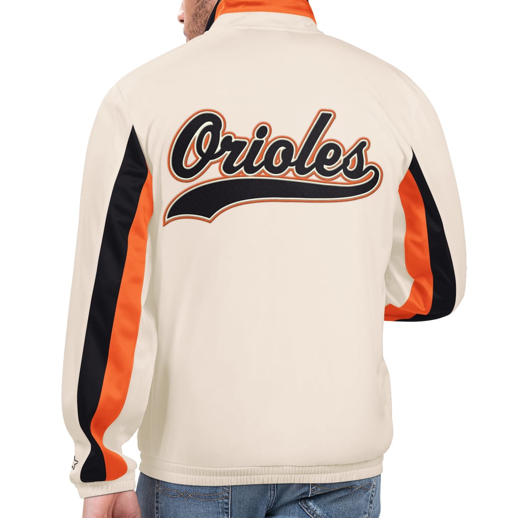 Baltimore Orioles Starter Rebound Cooperstown Collection Full-Zip Track Jacket - Cream