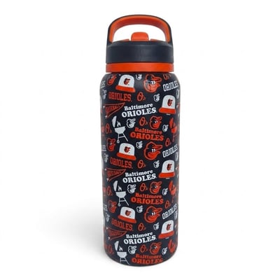 Baltimore Orioles Pegasus 32oz. Game Day Pennant Stainless Steel ProPress Water Bottle