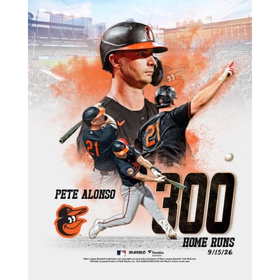 Pete Alonso Baltimore Orioles Unsigned Fanatics Authentic 300th Career Home Run Collage Photograph