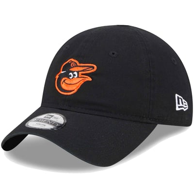 Baltimore Orioles New Era Toddler Team 9TWENTY Adjustable Hat - Black