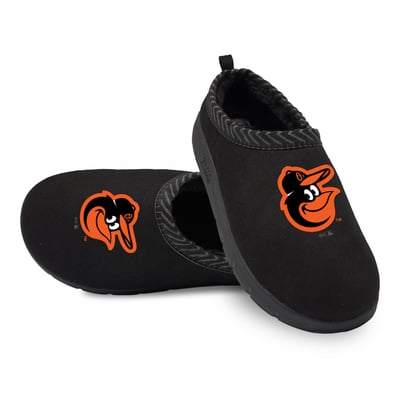 Baltimore Orioles ISlide Unisex Primary Logo Mission Slipper - Black
