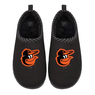 Baltimore Orioles ISlide Unisex Primary Logo Mission Slipper - Black
