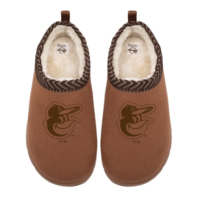 Baltimore Orioles ISlide Unisex Tonal Logo Mission Slippers - Tan
