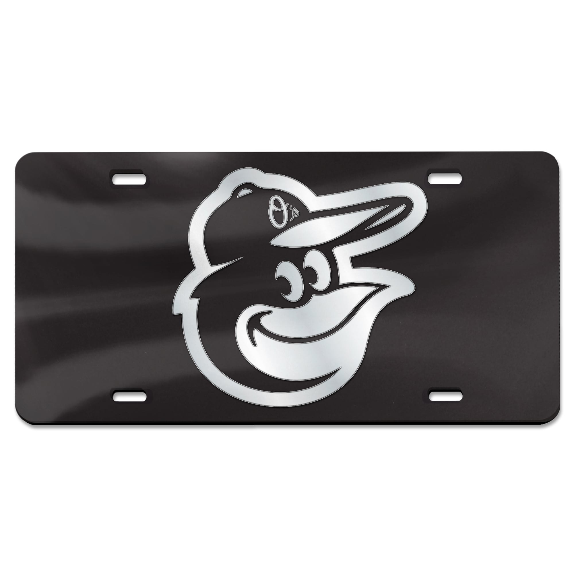Baltimore Orioles WinCraft Specialty Black Covered Acrylic License Plate